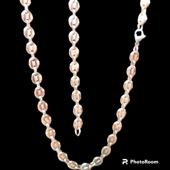 Other - 316L Stainless Steel Chain 22 Inch With Bracelet 8.66